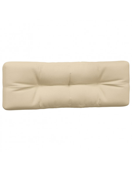 Cuscini per Pallet 2 pz Beige in Tessuto
