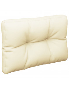 Cuscini per Pallet 2 pz Crema in Tessuto