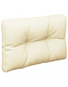 Cuscini per Pallet 2 pz Crema in Tessuto
