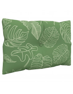 Cuscini per Pallet 2 pz Motivo a Foglie in Tessuto Oxford