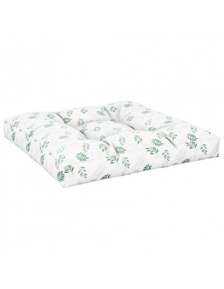 Cuscini per Pallet 2 pz Motivo a Foglie Tessuto