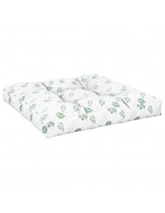 Cuscini per Pallet 2 pz Motivo a Foglie Tessuto