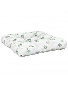 Cuscini per Pallet 2 pz Motivo a Foglie Tessuto