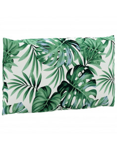 Cuscini per Pallet 2 pz Motivo a Foglie Tessuto