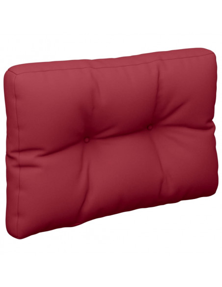 Cuscini per Pallet 2 pz Rosso Vino in Tessuto