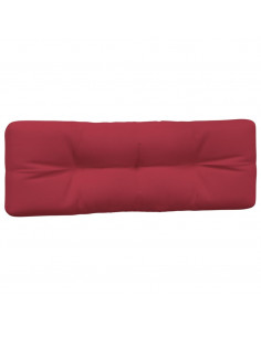 Cuscini per Pallet 2 pz Rosso Vino in Tessuto
