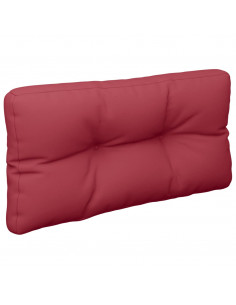 Cuscini per Pallet 2 pz Rosso Vino in Tessuto