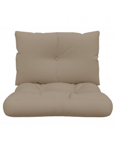 Cuscini per Pallet 2 pz Tortora in Tessuto