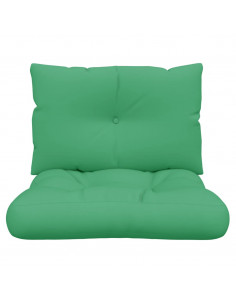 Cuscini per Pallet 2 pz Verdi in Tessuto