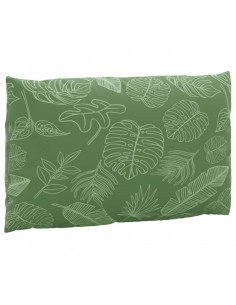 Cuscini per Pallet 3 pz Motivo a Foglie in Tessuto Oxford