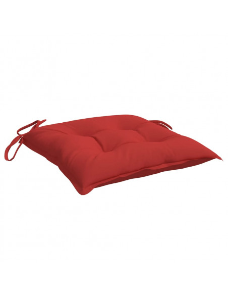 Cuscini per Pallet 4 pz Rossi 50x50x7 cm Tessuto Oxford