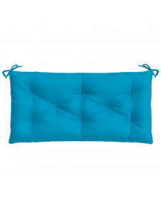 Cuscini per Panca 2 pz Azzurri 100x50x7cm in Tessuto Oxford
