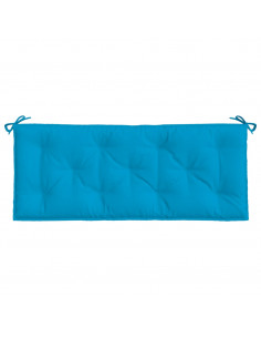 Cuscini per Panca 2 pz Azzurri 120x50x7cm in Tessuto Oxford