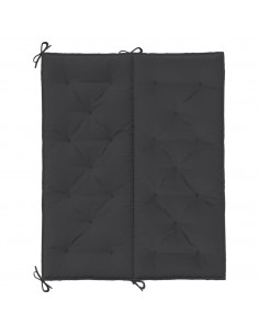 Cuscini per Panca 2 pz Neri 120x50x7 cm in Tessuto Oxford