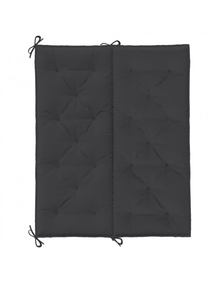 Cuscini per Panca 2 pz Neri 120x50x7 cm in Tessuto Oxford