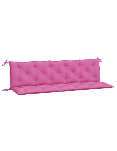 Cuscini per Panca 2 pz Rosa in Tessuto Oxford