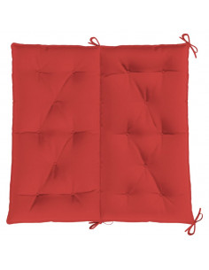 Cuscino per Panca Rosso 100x(50+50)x7cm in Tessuto Oxford