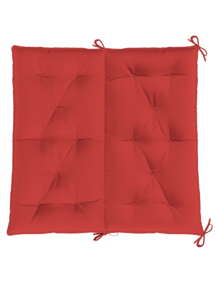Cuscino per Panca Rosso 100x(50+50)x7cm in Tessuto Oxford