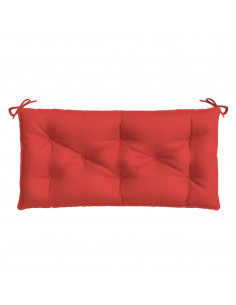 Cuscini per Panca 2 pz Rossi 100x50x7cm in Tessuto Oxford