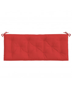 Cuscini per Panca 2 pz Rossi 120x50x7 cm in Tessuto Oxford