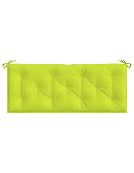 Cuscini per Panca 2 pz Verde Intenso 120x50x7 cm Tessuto Oxford
