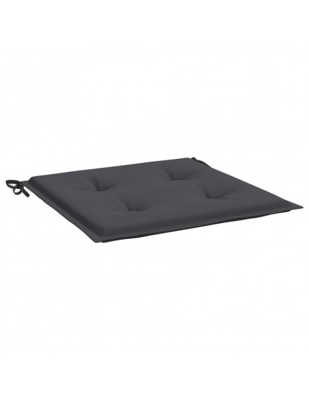 Cuscini per Sedia 2 pz Antracite 50x50x3 cm in Tessuto Oxford