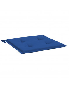 Cuscini per Sedia 2 pz Blu Reale 50x50x3 cm in Tessuto Oxford