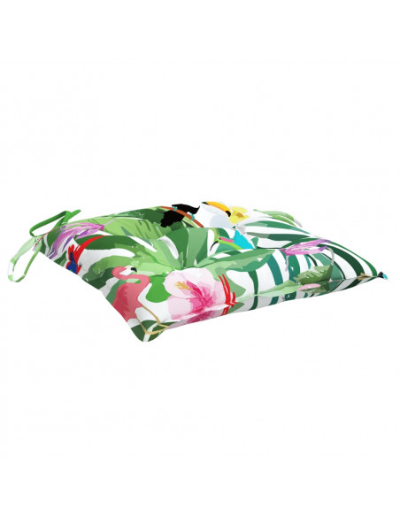 Cuscini per Sedia 2 pz Multicolore 50x50x7 cm in Tessuto Oxford