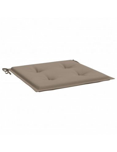 Cuscini per Sedia 2 pz Tortora 50x50x3 cm in Tessuto Oxford