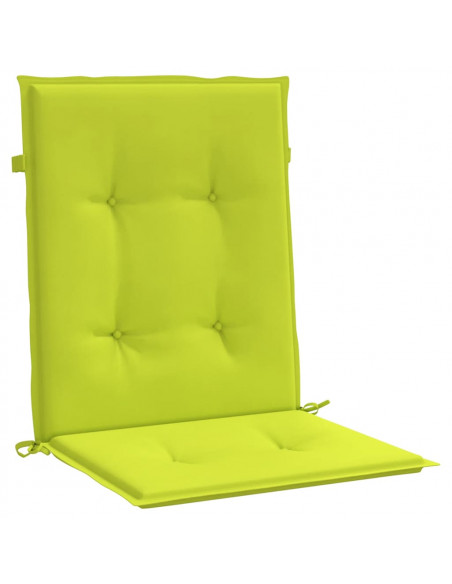 Cuscini per Sedia 2 pz Verde Intenso 100x50x3 cm Tessuto Oxford