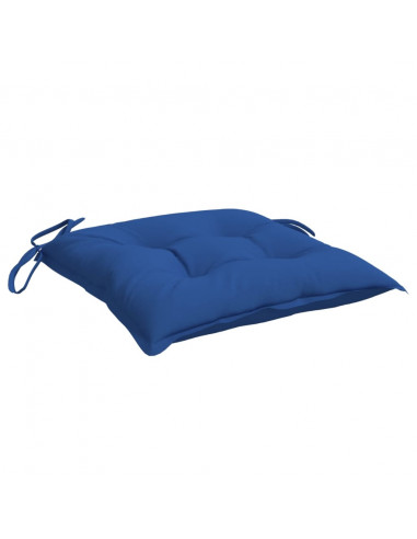 Cuscini per Sedia 4 pz Blu 40x40x7 cm in Tessuto Oxford