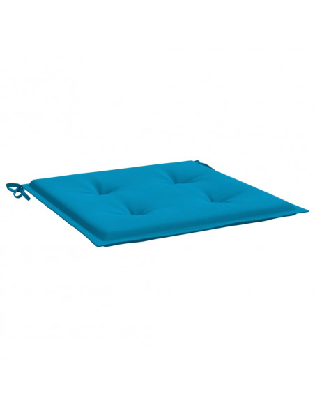 Cuscini per Sedia 4 pz Blu 50x50x3 cm in Tessuto Oxford