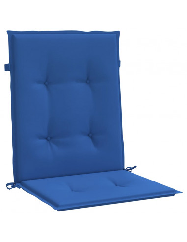 Cuscini per Sedia 4 pz Blu Reale 100x50x3 cm in Tessuto Oxford