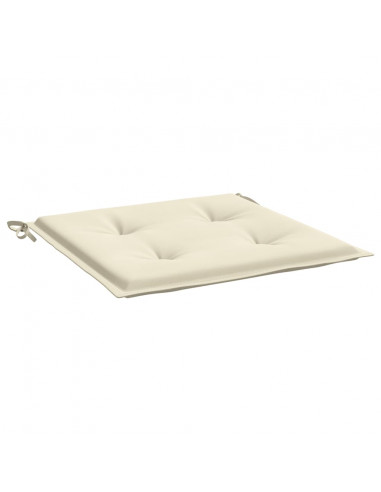 Cuscini per Sedia 4 pz Crema 40x40x3 cm in Tessuto Oxford