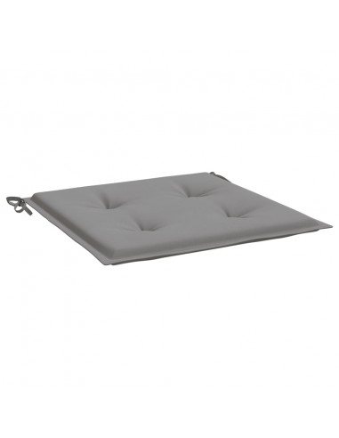 Cuscini per Sedia 4 pz Grigi 40x40x3 cm in Tessuto Oxford