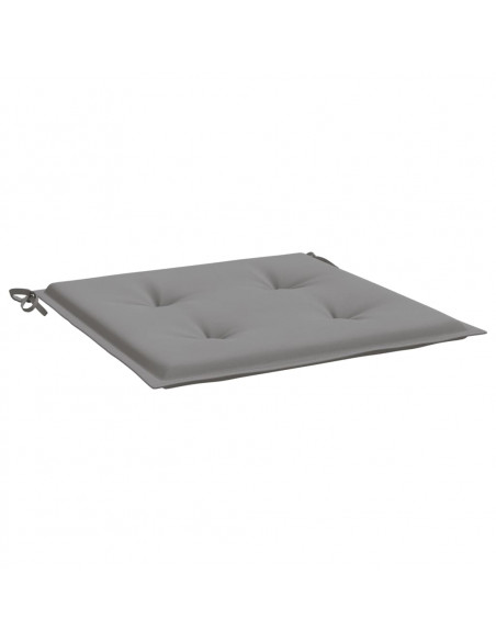 Cuscini per Sedia 4 pz Grigi 40x40x3 cm in Tessuto Oxford