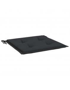 Cuscini per Sedia 4 pz Neri 50x50x3 cm in Tessuto Oxford