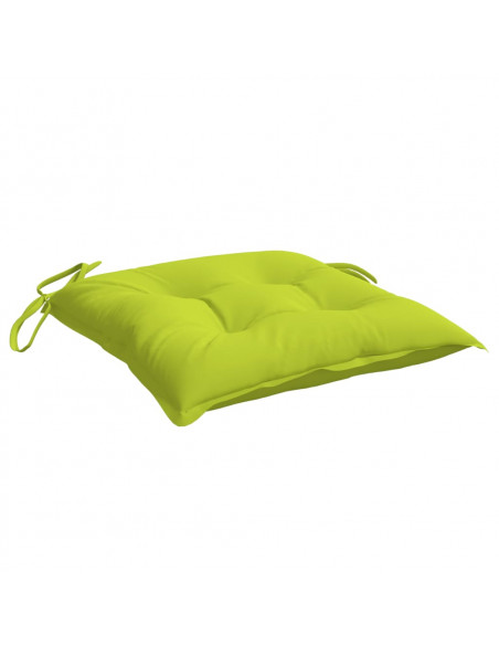 Cuscini per Sedia 4 pz Verde Intenso 40x40x7 cm Tessuto Oxford