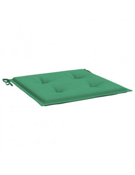 Cuscini per Sedia 4 pz Verdi 50x50x3 cm in Tessuto Oxford