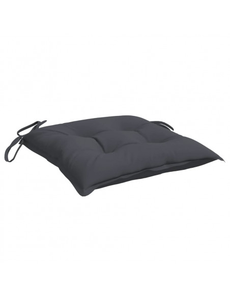 Cuscini per Sedia 6 pz Antracite 40x40x7 cm in Tessuto Oxford