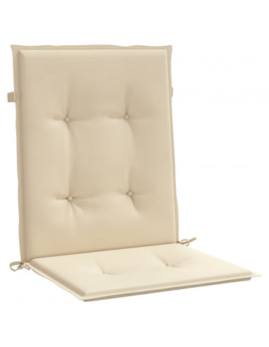 Cuscini per Sedia 6 pz Beige 100x50x3 cm in Tessuto Oxford