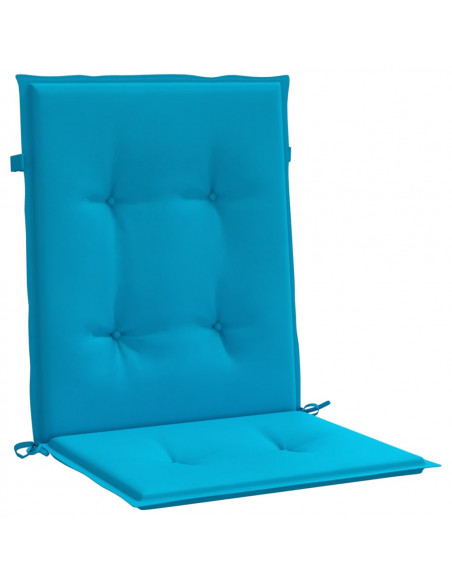 Cuscini per Sedia 6 pz Blu 100x50x3 cm in Tessuto Oxford