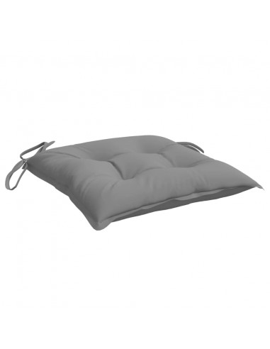 Cuscini per Sedia 6 pz Grigi 40x40x7 cm in Tessuto Oxford