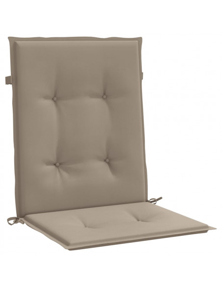 Cuscini per Sedia 6 pz Tortora 100x50x3 cm in Tessuto Oxford