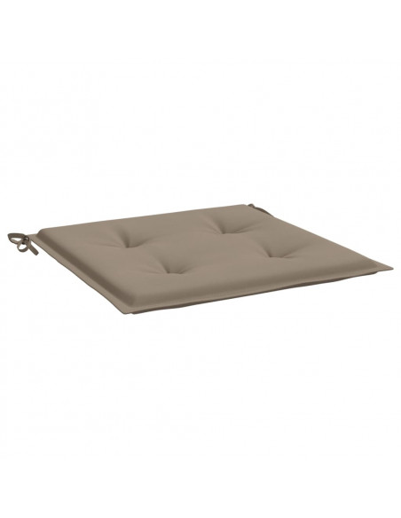 Cuscini per Sedia 6 pz Tortora 40x40x3 cm in Tessuto Oxford