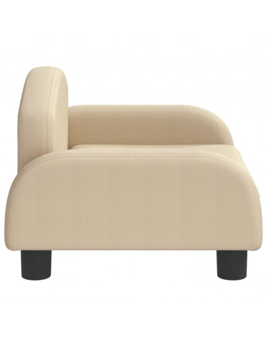 Divano per Bambini Crema 50x40x30 cm in Tessuto