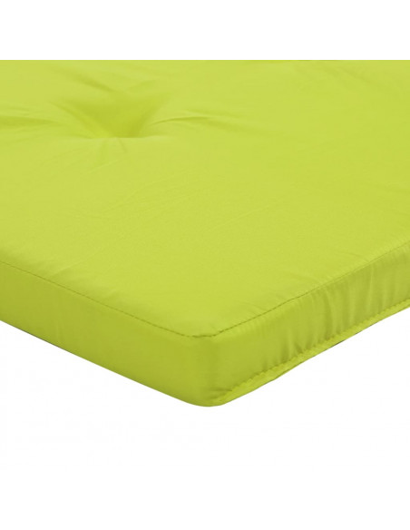 Cuscini per Sedia a Sdraio 2 pz Verde Chiaro in Tessuto Oxford