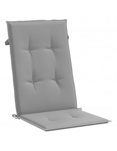 Cuscini per Sedie 2 pz Grigi 120x50x3 cm in Tessuto