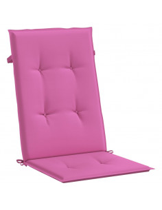 Cuscini per Sedie 2 pz Rosa 120x50x3 cm in Tessuto
