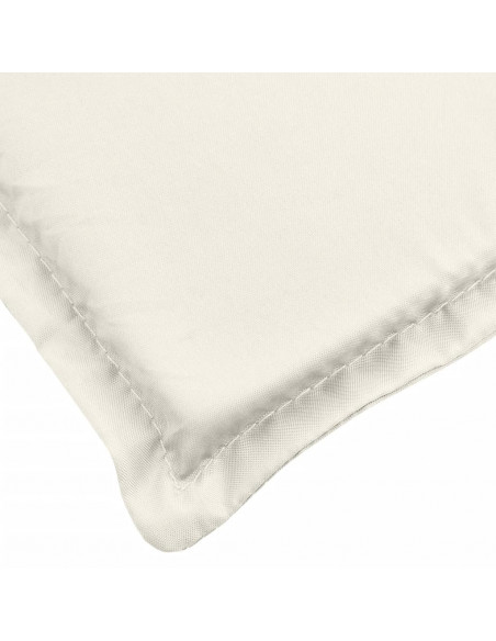 Cuscino Panca da Giardino Crema Mélange 180x50x7 cm in Tessuto